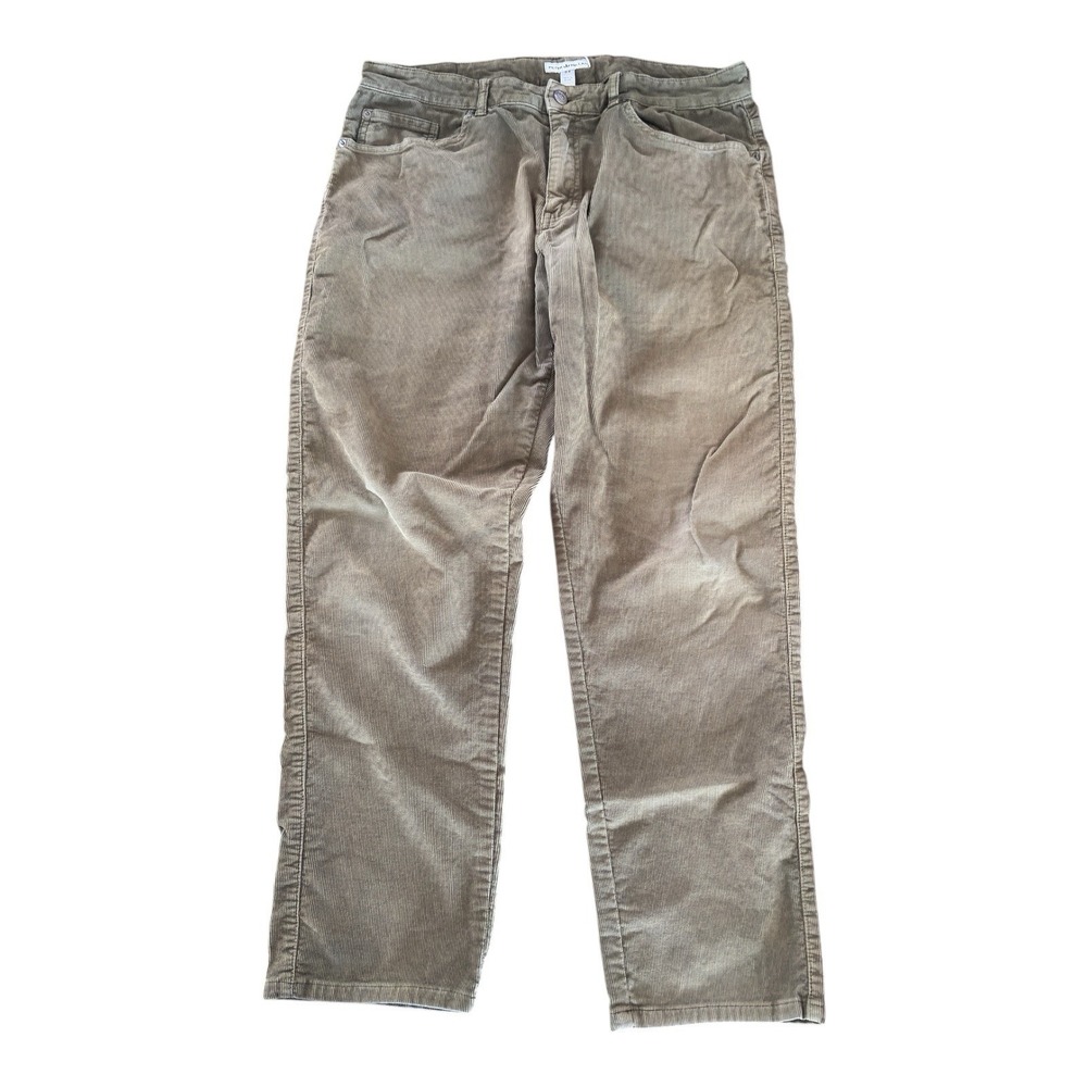 Peter Millar Corduroy Pants Men's Size 34 X 28.5 Micro Superior Cord Khaki Green